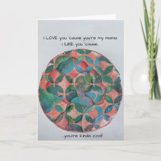 Konstnärligt Mor-dagskort Kort