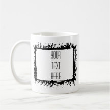 Konstnärligt Ram Skapar ditt eget kaffe Mugg