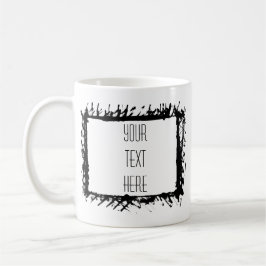 Konstnärligt Ram Skapar ditt eget kaffe Mugg