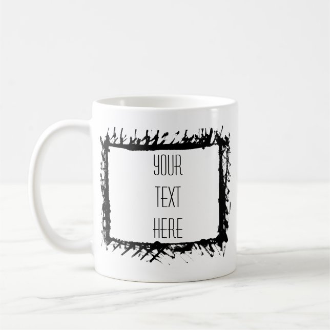 Konstnärligt Ram Skapar ditt eget kaffe Mugg (Vänster)