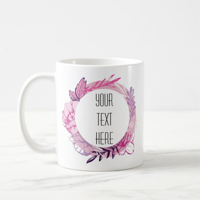 Konstnärligt Ram Skapar ditt eget kaffe Mugg (Vänster)