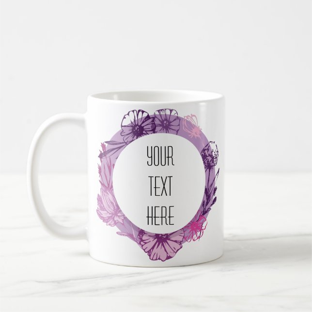 Konstnärligt Ram Skapar ditt eget kaffe Mugg (Vänster)