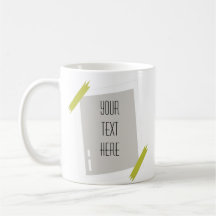 Konstnärligt Ram Skapar ditt eget kaffe Mugg