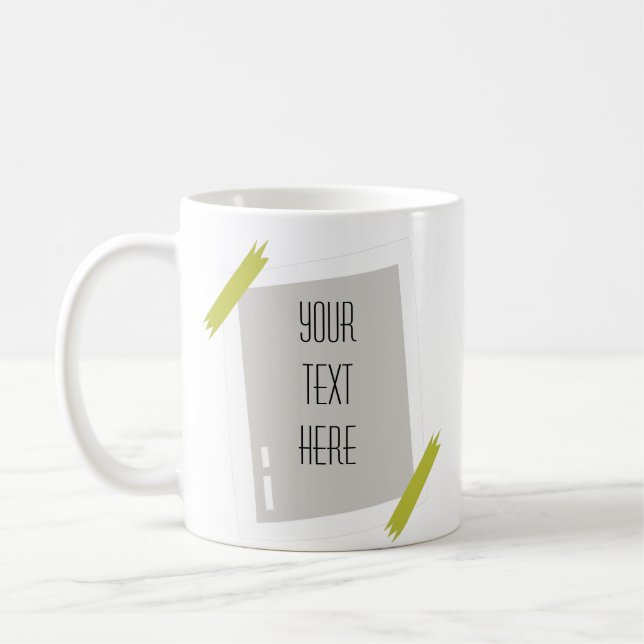 Konstnärligt Ram Skapar ditt eget kaffe Mugg (Vänster)