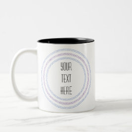 Konstnärligt Ram Skapar ditt eget tvåtonshölje Mug Två-Tonad Mugg