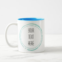 Konstnärligt Ram Skapar ditt eget tvåtonshölje Mug