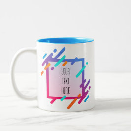 Konstnärligt Ram Skapar ditt eget tvåtonshölje Mug Två-Tonad Mugg