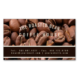 Konstnärligt Rostade Kaffebönor Företagskort Magnetiska Visitkort