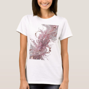 Konstnärligt Silver ABSTRAKT KONST Abstrakt Design T Shirt