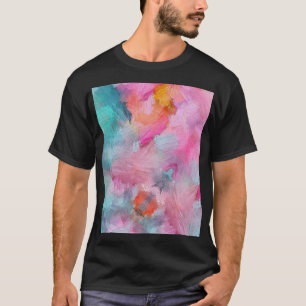Konstnärligt Struktur: Färgfull Abstrakt Tapet T Shirt