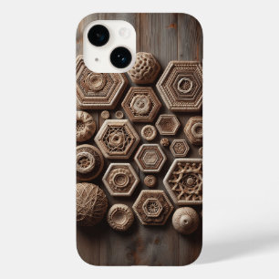 Konstnärligt Vevat Telefonfodral Med Geometriska F