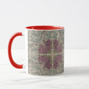 Konstnärligt vintage blommönster av William Morris Mugg
