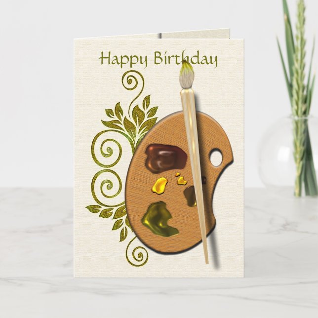 Konstnärpalett Kort (Framsida)