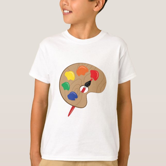 Konstnärpalett Tee Shirt (Framsida)