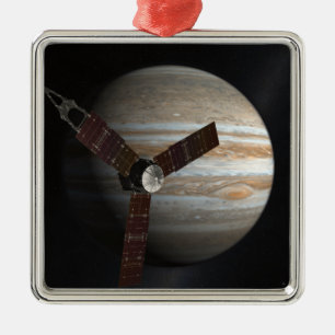 Konstnärs begrepp av det Juno rymdskepp Julgransprydnad Metall