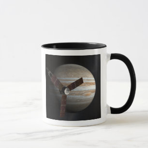 Konstnärs begrepp av det Juno rymdskepp Mugg