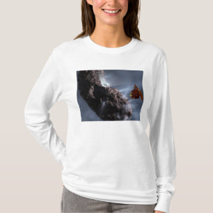 Konstnärs begrepp av djup inverkans möte t-shirt