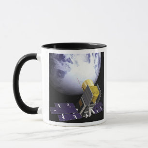 Konstnärs begrepp av isen, moln mugg
