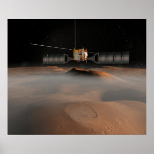 Konstnärs begrepp av Mars det uttryckliga Poster