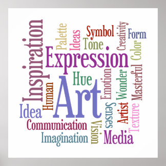 Konstnärs färgstarka Kreativ-inspirationer för Stu Poster