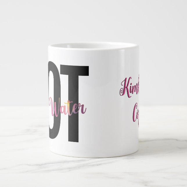 Konstnärs Humor, kaffe INTE måla Vatten funny Jumbo Mugg (Framsidan)