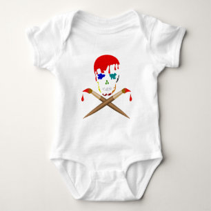 Konstnärs skalle & Crossbones Tee