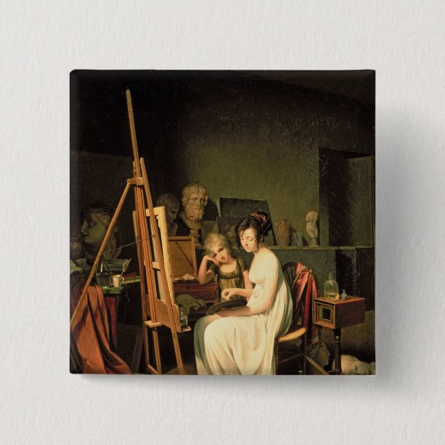 Konstnärs studio knapp (Framsida)