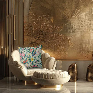 Konstnärs trädgårdsmuseets design i Art Nouveau-st Kudde