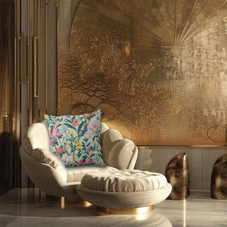 Konstnärs trädgårdsmuseets design i Art Nouveau-st Kudde