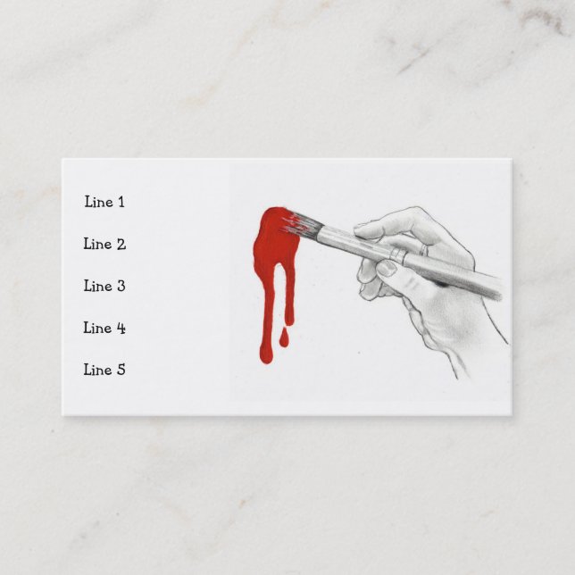 KONSTNÄRS VISITKORT (Framsida)