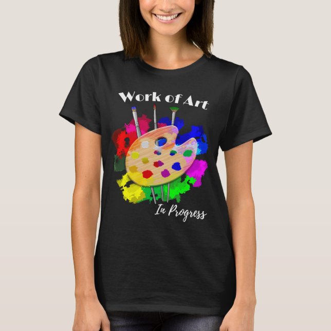 Konstnärsborrningar som pågår t shirt (Framsida)
