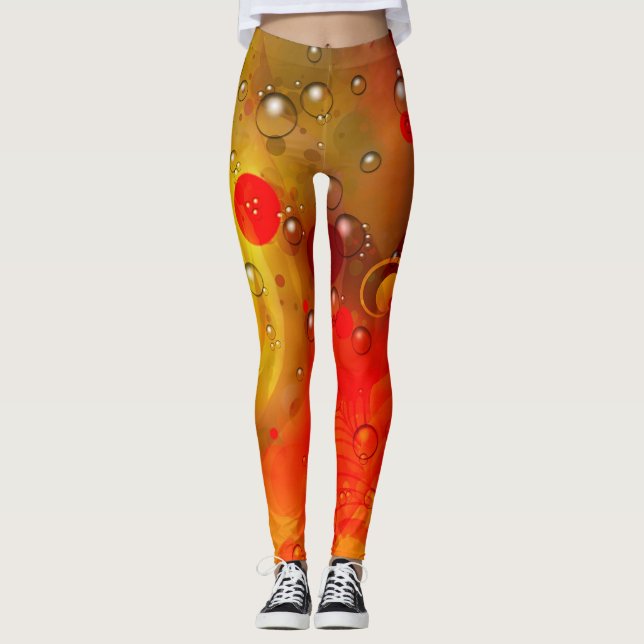 Konstnärsbubblor Leggings (Framsida)