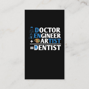 Konstnärsdentil för Tandvård Tooth Doktor Ingen Visitkort