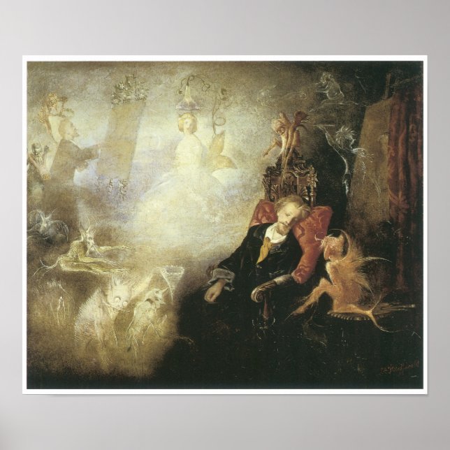 Konstnärsdrömmen, 1857 poster (Framsidan)