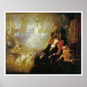 Konstnärsdrömmen av John Anster Fitzgerald Poster