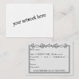 Konstnärsexamen i ekonomi, ekonomi och ekonomi (AC Visitkort