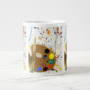 Konstnärsfärg och färgpalett jumbo mugg