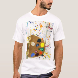 Konstnärsfärg och färgpalett tee