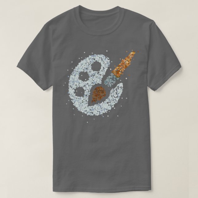 Konstnärsfärgning Färgton T Shirt (Design framsida)