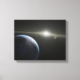Konstnärsfotograf från bälte, astroid Fotograph Canvastryck