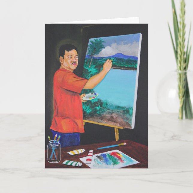 Konstnärshälsningskort Kort (Framsida)