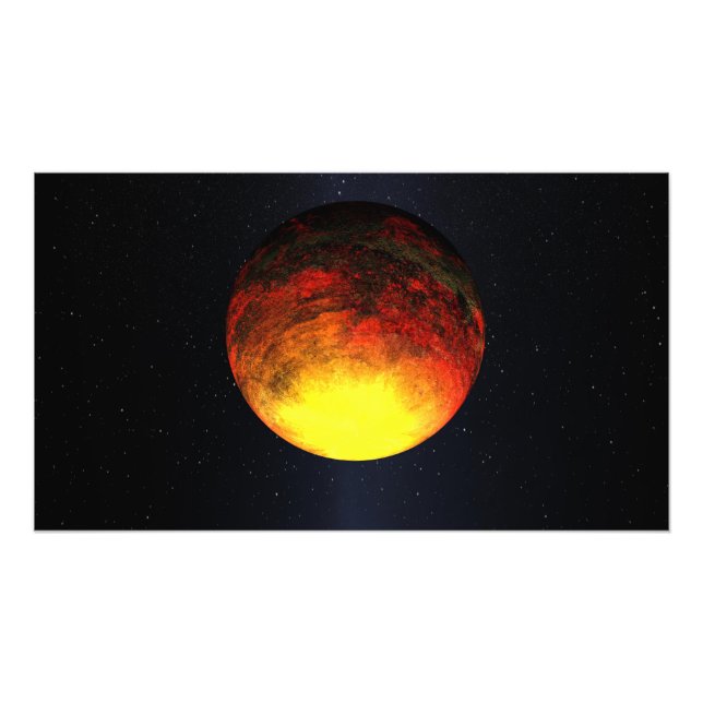 Konstnärskoncept av Kepler-10b Fototryck (Framsidan)