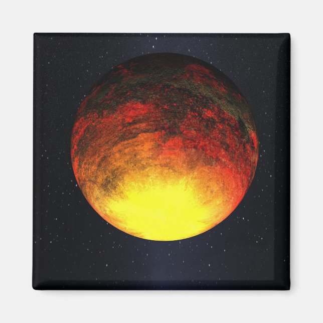 Konstnärskoncept av Kepler-10b Magnet (Framsidan)