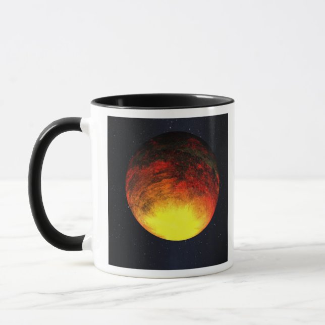 Konstnärskoncept av Kepler-10b Mugg (Vänster)