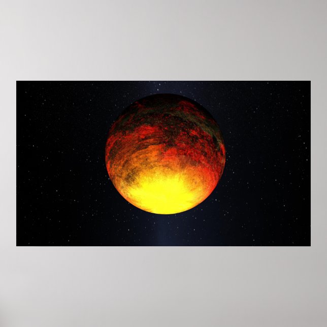 Konstnärskoncept av Kepler-10b Poster (Framsidan)