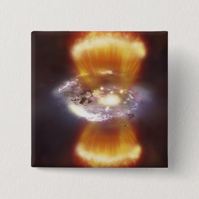 Konstnärskoncept för galaxi knapp (Framsida)