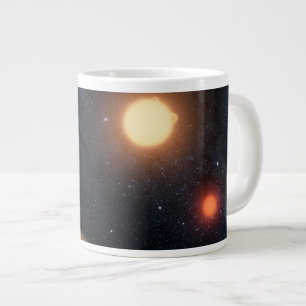 Konstnärskoncept som illustrerar Kepler-16b. Jumbo Mugg