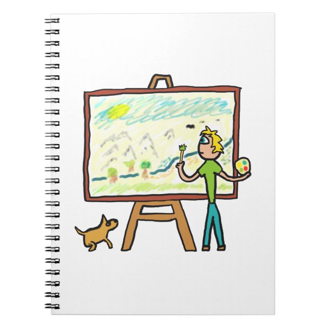 Konstnärsmålning Anteckningsbok (Framsidan)