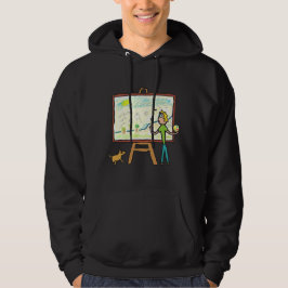 Konstnärsmålning Hoodie