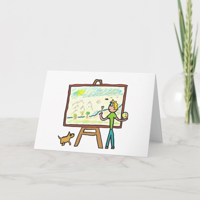 Konstnärsmålning Kort (Framsida)